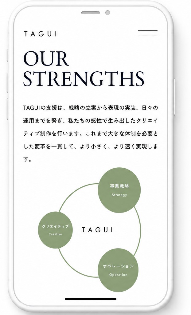 TAGUI(スマートフォン表示)